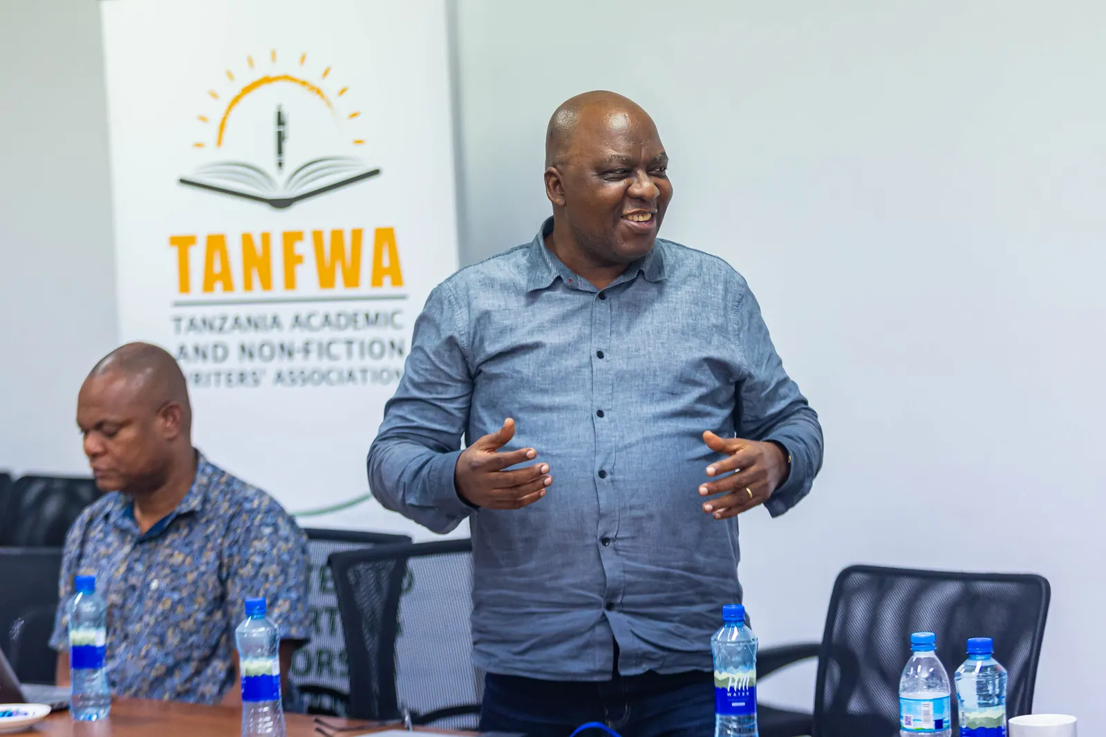 A TANFWA member addressing the room at PAWS 2025
